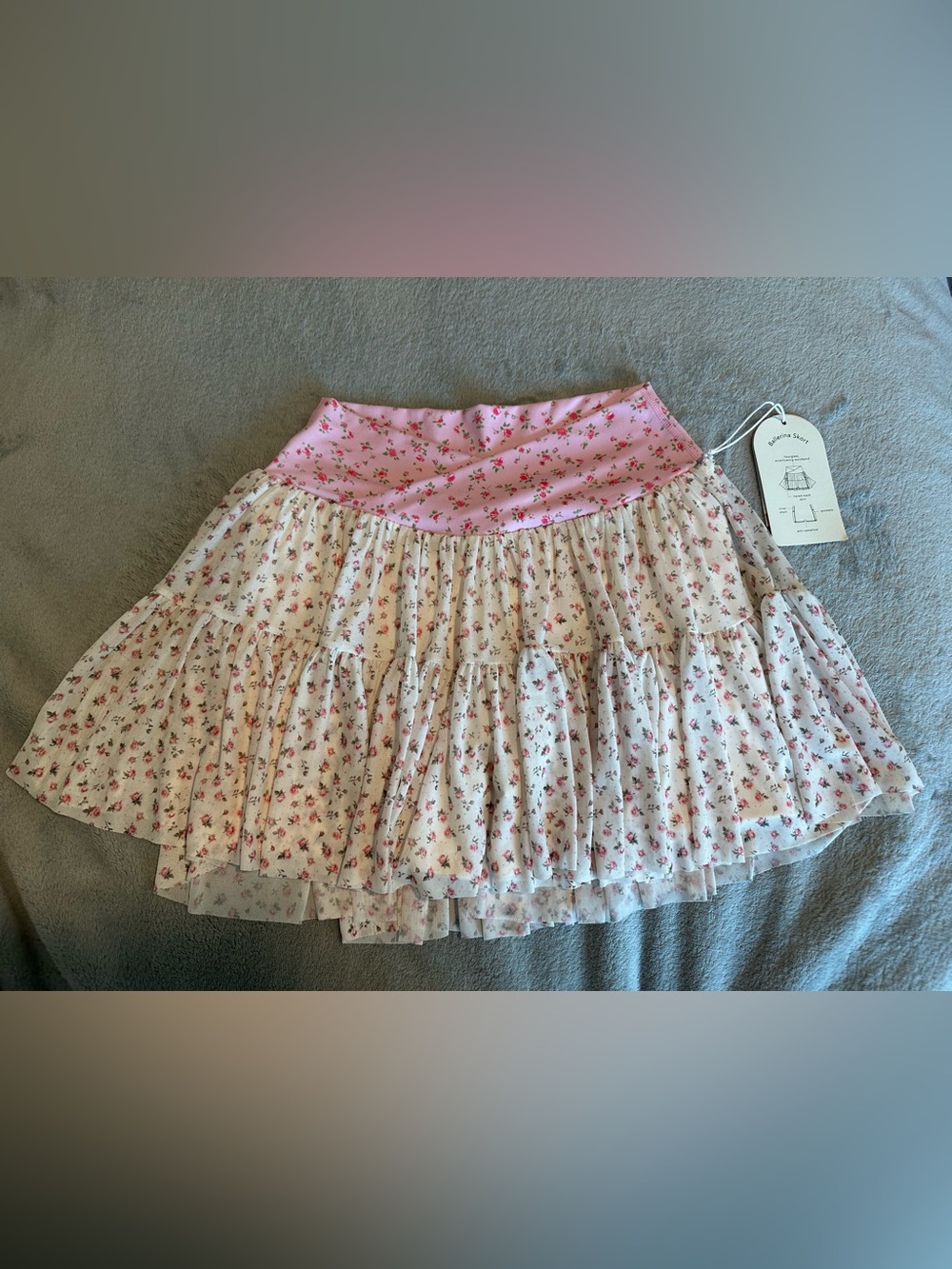 NWT Blogilates Ballerina Skort - Pink Floral Print - Picture 4 of 11